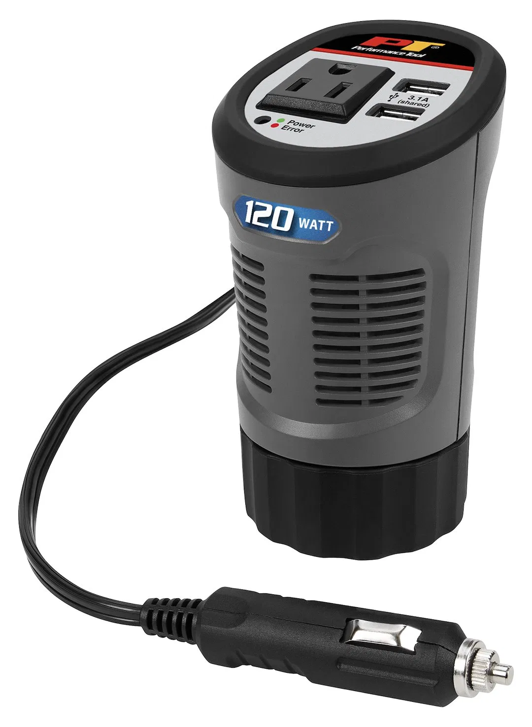 W16650 – PERFORM TOOL Power Inverter, 240 Peak Watts 3.1 Ampere